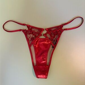 Honey Birdette Red thong Size Medium